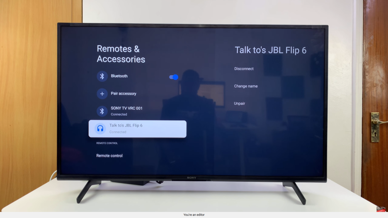Rename Bluetooth Device On Sony Smart TV