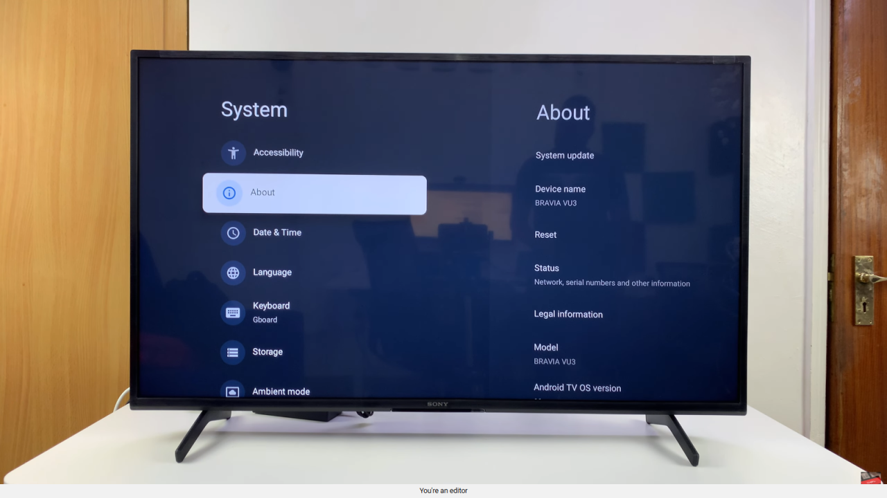 Rename Sony Smart TV