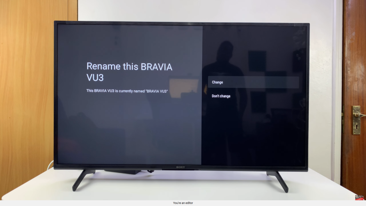 Rename Sony Smart TV