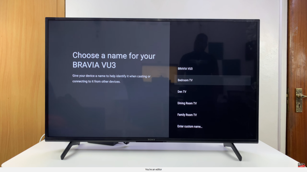 Rename Sony Smart TV