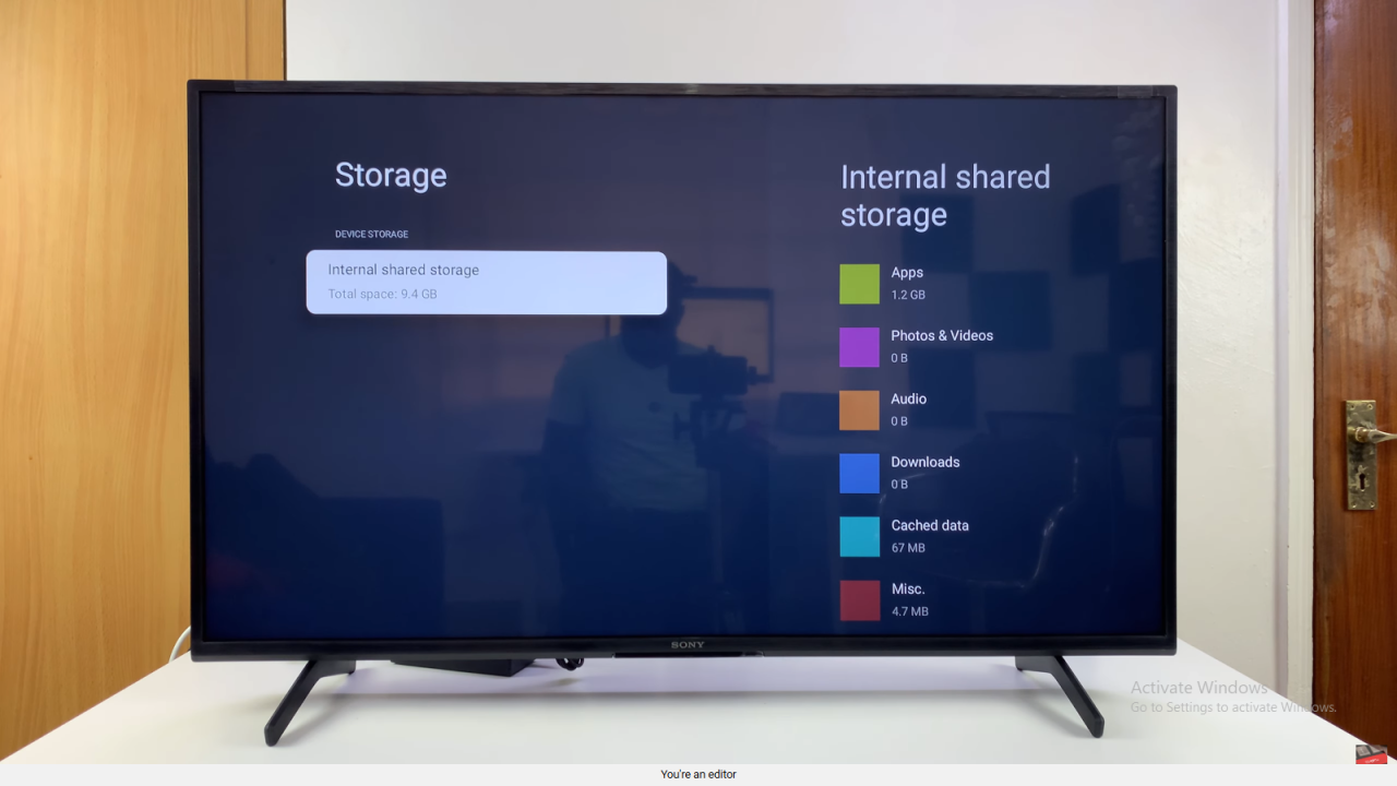 Check Available Storage Space On Sony Smart TV