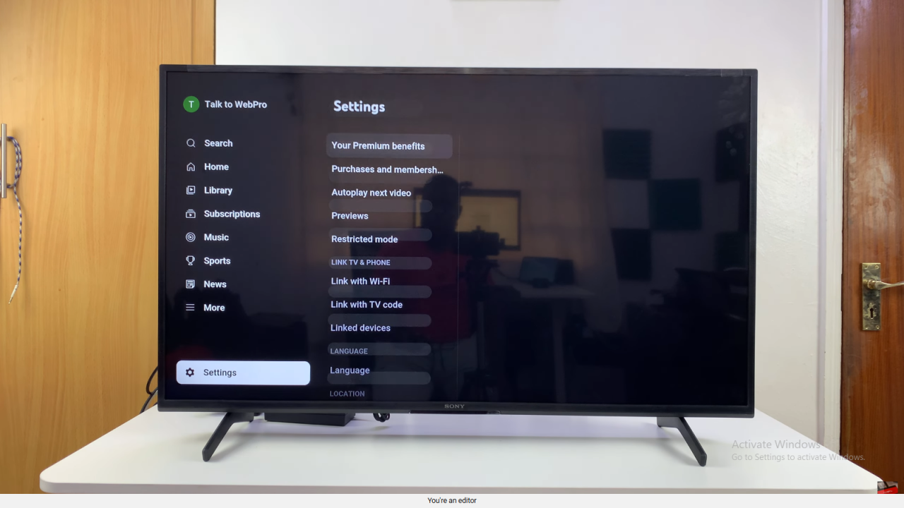 Change YouTube Location On Smart TV
