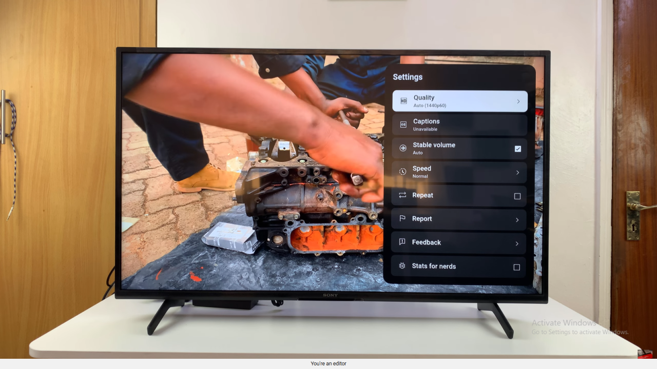 Adjust YouTube Video Quality Resolution On Smart TV