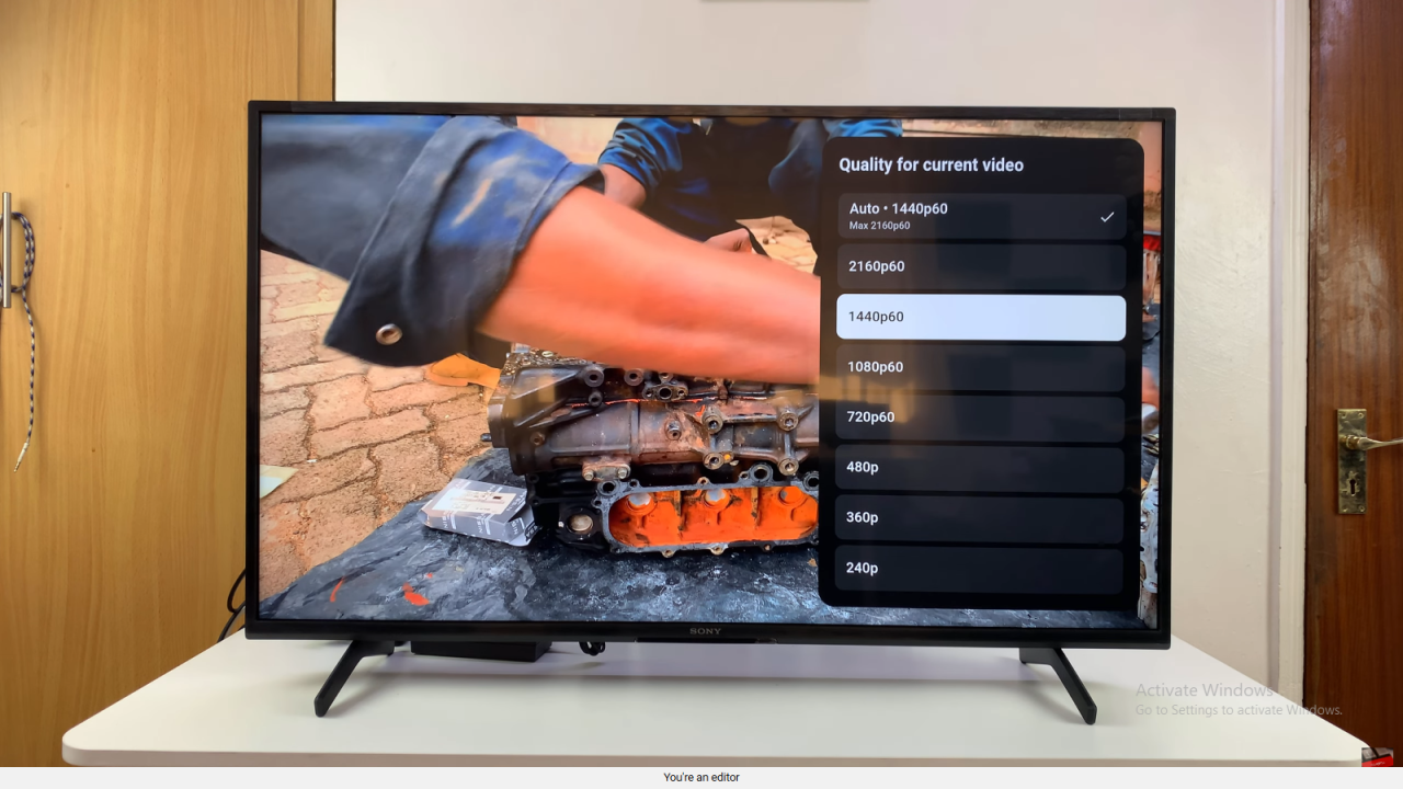 Adjust YouTube Video Quality Resolution On Smart TV
