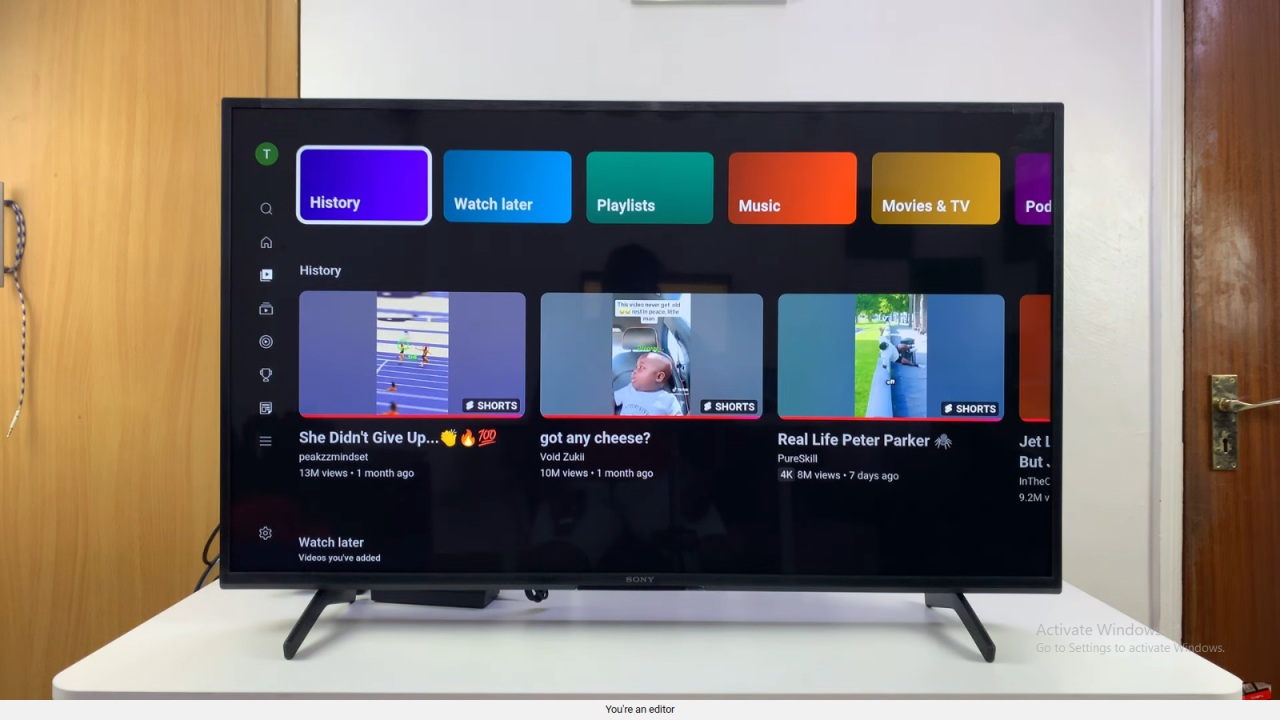 See YouTube Watch History On Smart TV