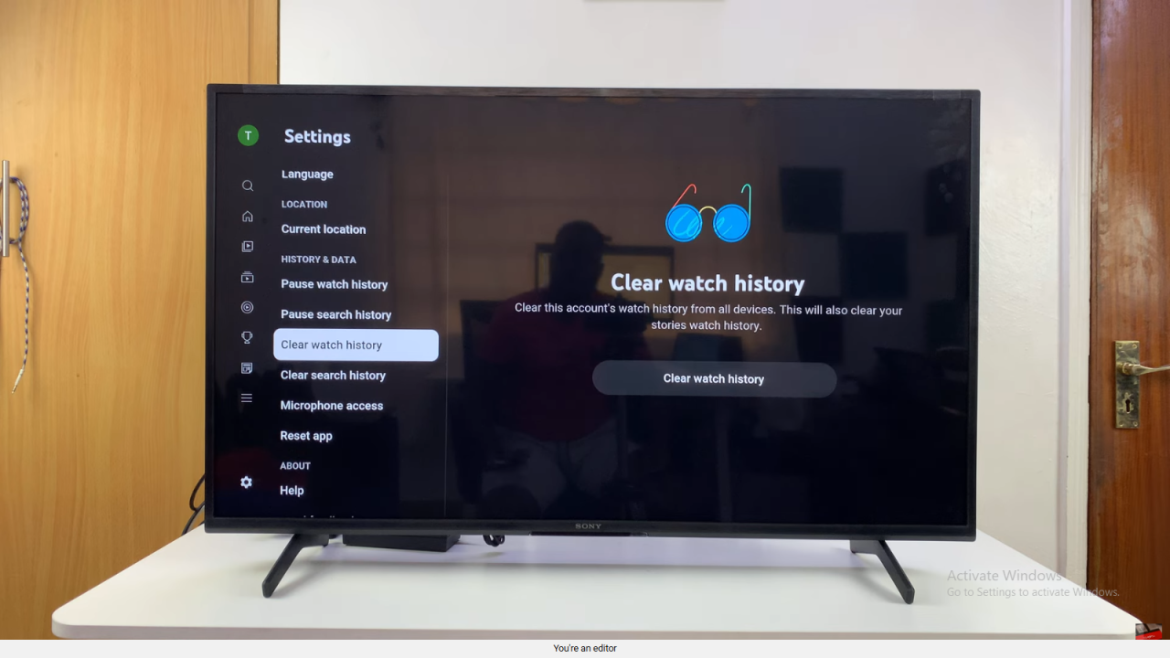 Clear YouTube History On Smart TV