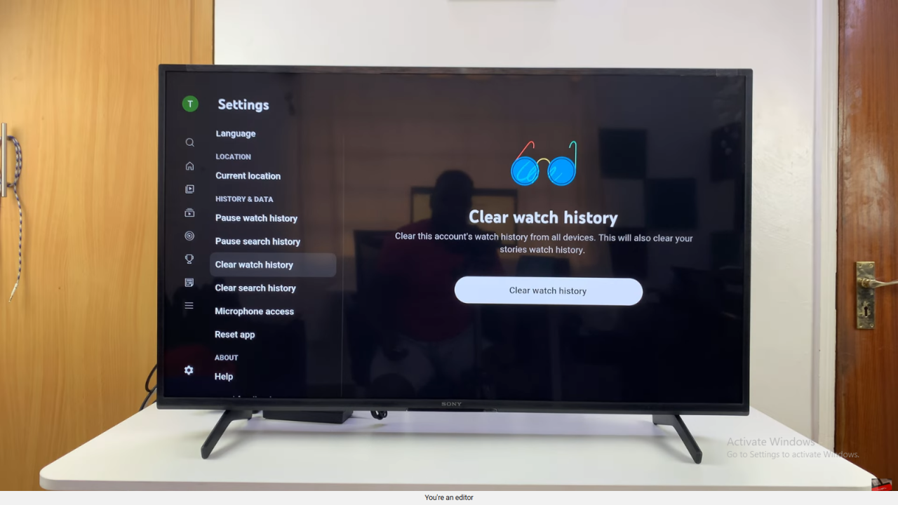 Clear YouTube History On Smart TV