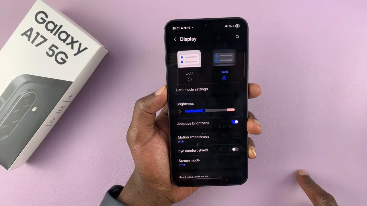 How To Enable Dark Mode On Samsung Galaxy A17 5G