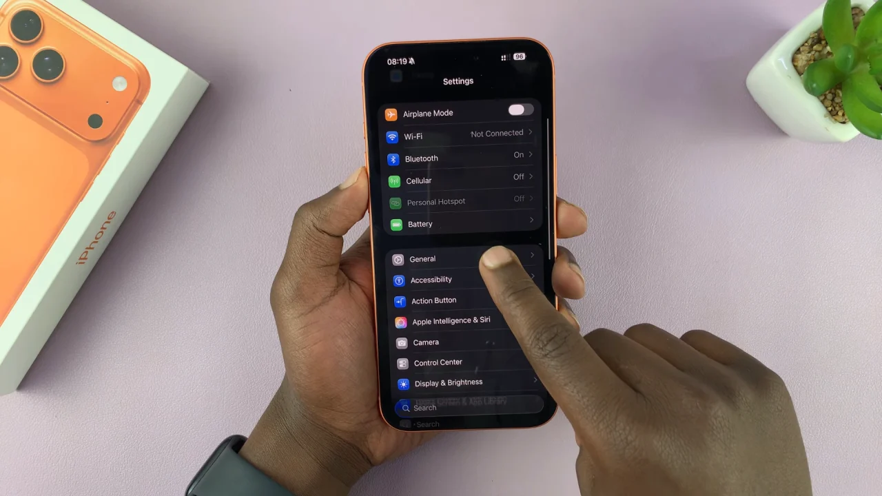 General Settings On iPhone 17