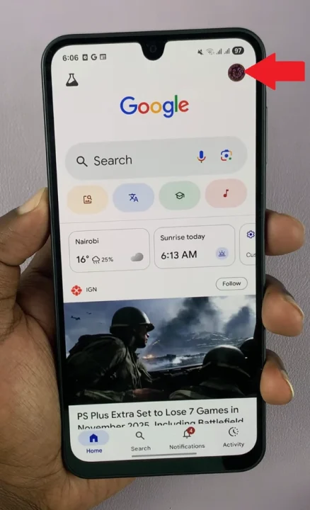 Google App Profile Icon