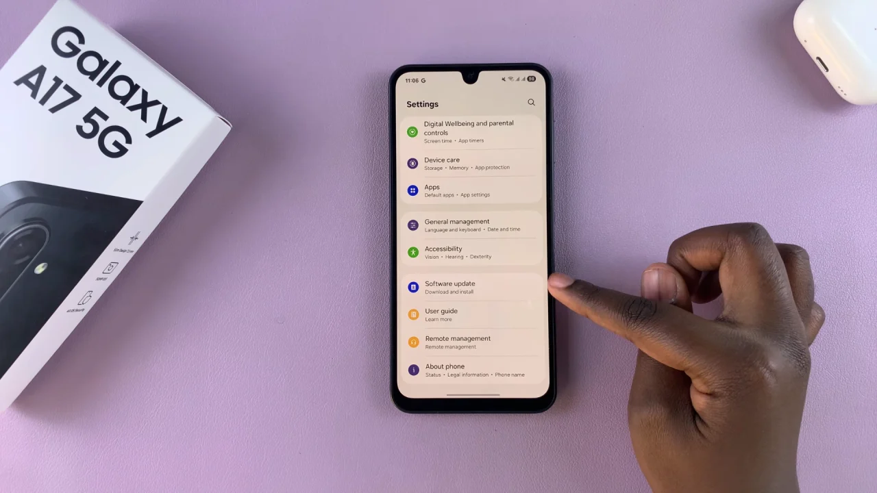 Software Update On Galaxy A17