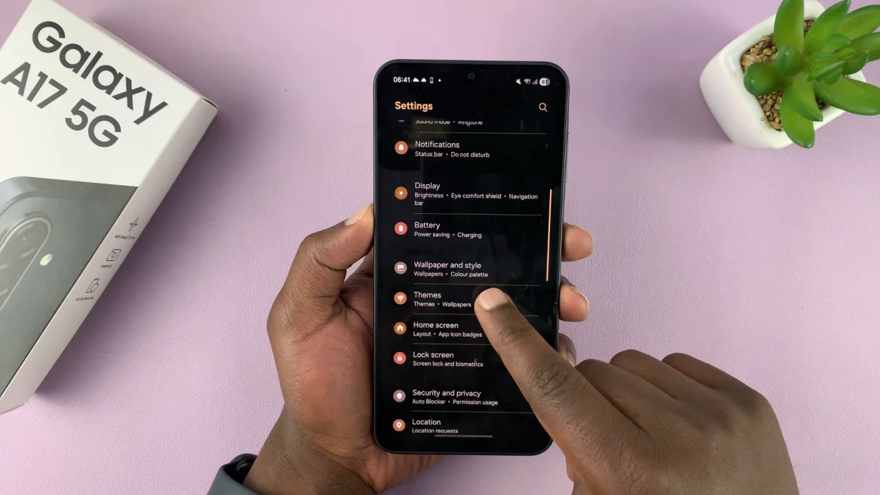 Galaxy Themes On Samsung Galaxy A17 5G