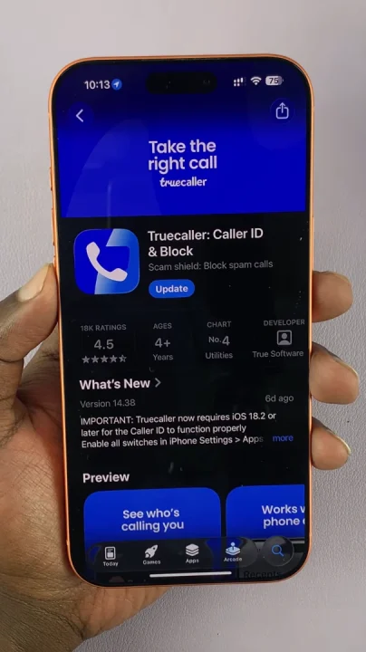 How To Update Truecaller On iPhone 17 / iPhone 17 Pro