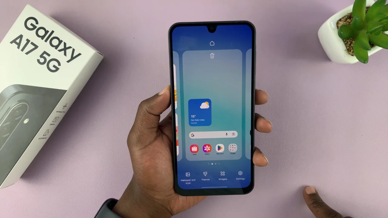 Lock Screen Widgets On Galaxy A17