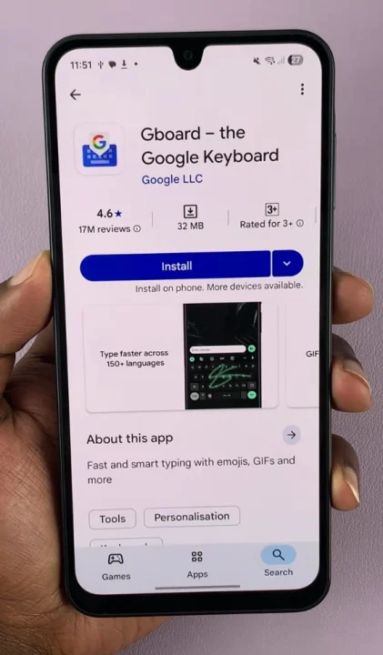 How To Install Gboard On Samsung Galaxy A17 5G