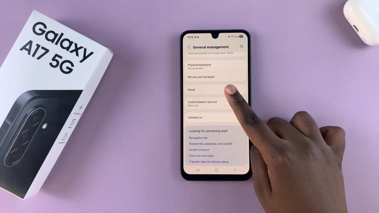 How To Reset Settings On Samsung Galaxy A17 5G