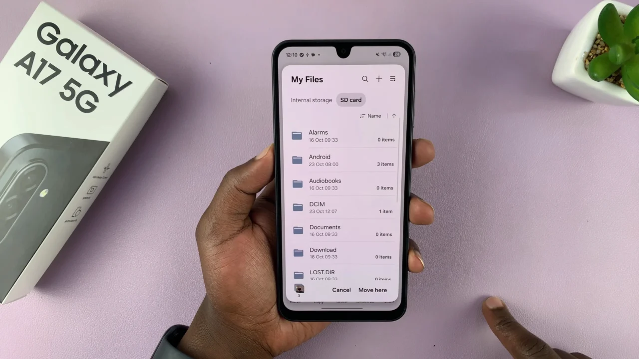 Move Files To SD Card On Samsung Galaxy A17 5G