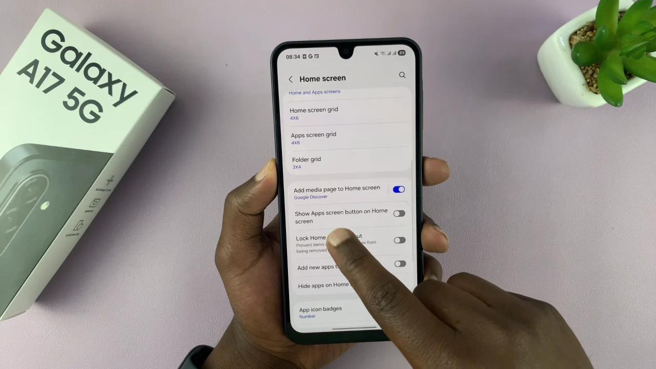 How To Remove Apps Screen Button On Galaxy A17 5G