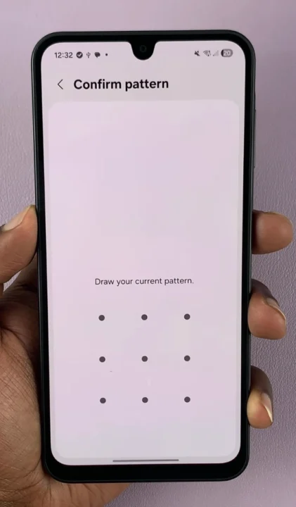 Lock Screen Pattern On A17