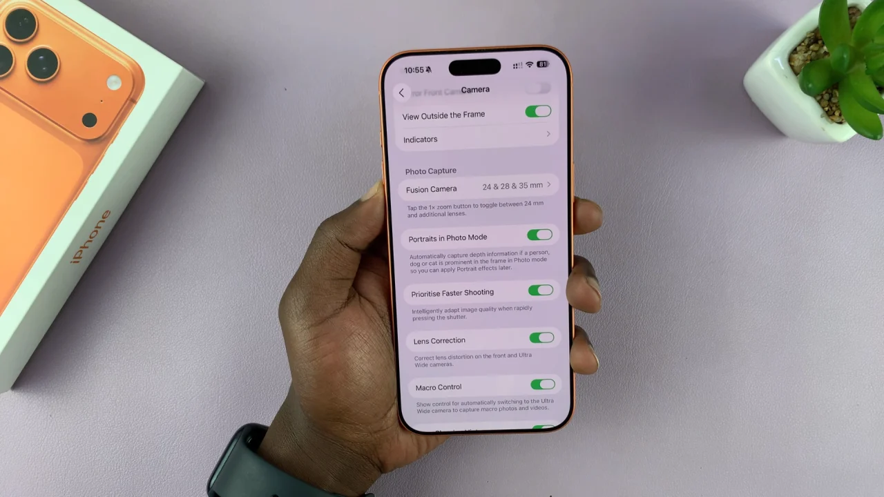 Open Camera Settings On iPhone 17 & iPhone 17 Pro