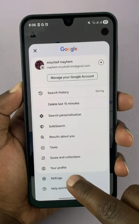 Google App Settings