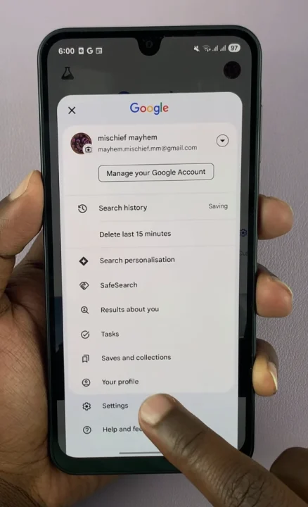 Google App Settings