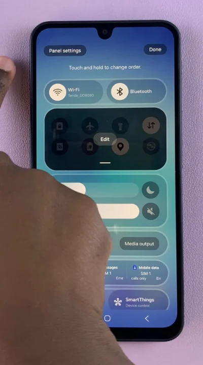 Panel Settings On Galaxy A17