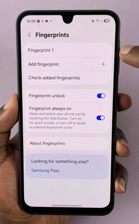 How To Add a Second Person's Fingerprint On Galaxy A17 5G