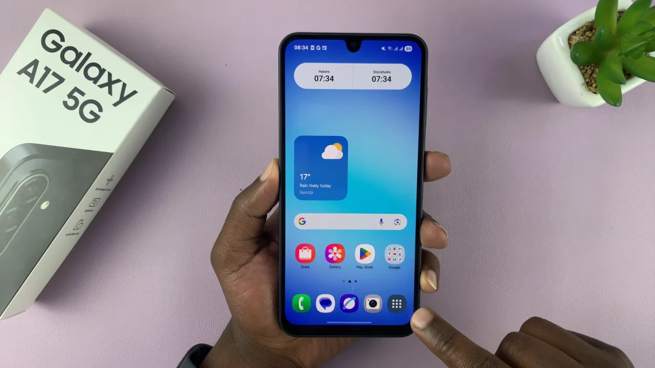 Add Apps Screen Button On Galaxy A17 5G