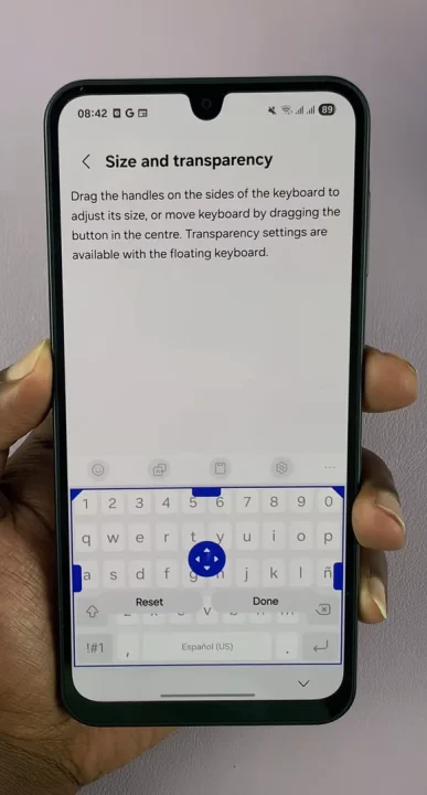 How To Adjust Keyboard Size On Samsung Galaxy A17 5G