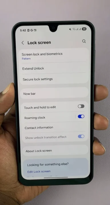 Disable Lock Screen Editor On Samsung Galaxy A17 5G