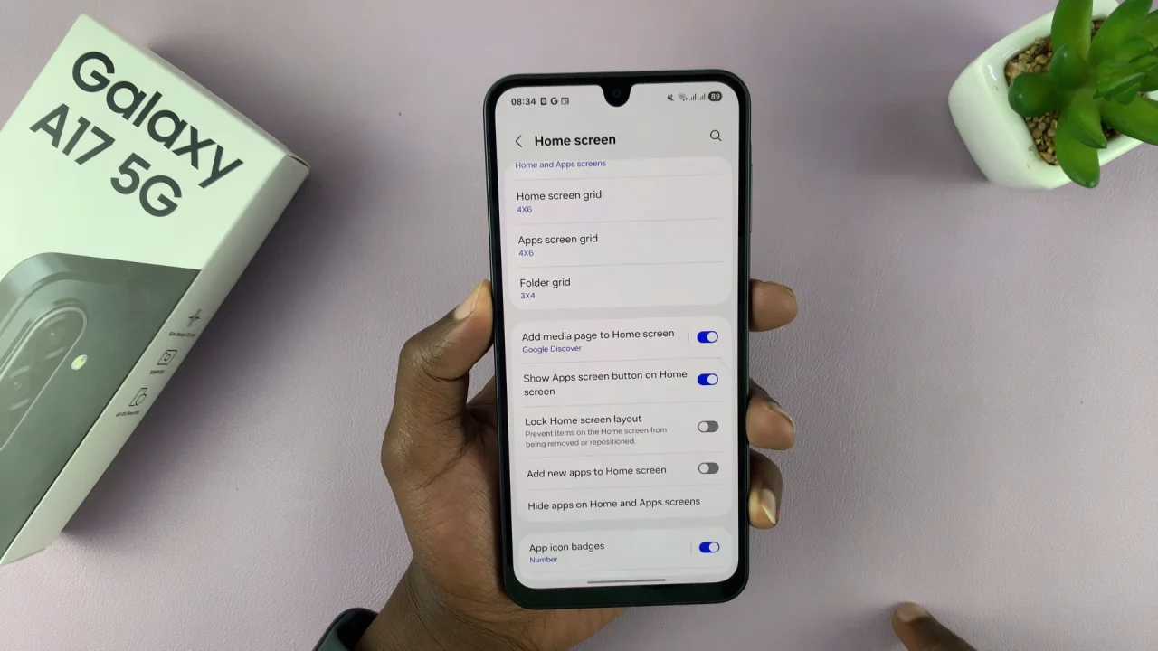 How To Add Apps Screen Button On Galaxy A17 5G
