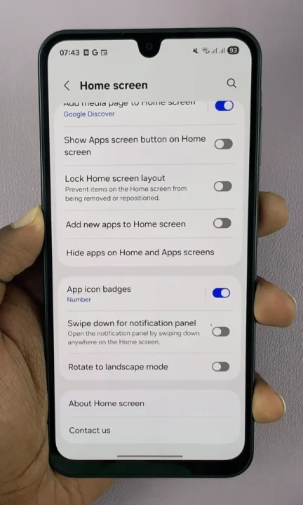 How To Disable 'Swipe Down For Notification Panel' On Galaxy A17 5G