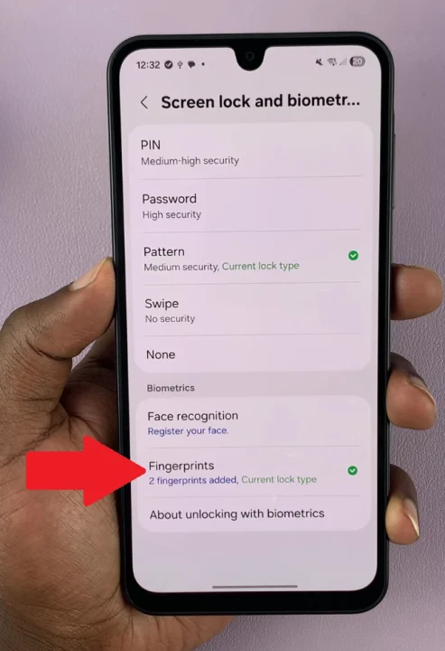 How To Access Fingerprint On Galaxy A17 5G