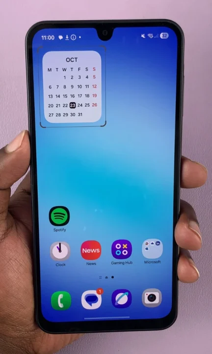 How To Resize Calendar Widget On Galaxy A17 5G