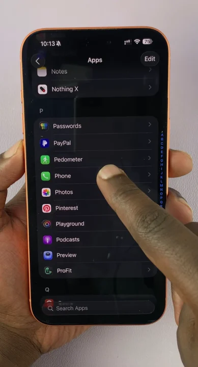 Phone App on iPhone 17