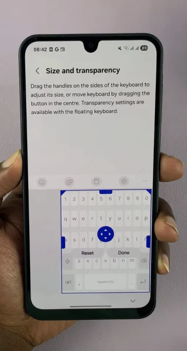 Adjust Keyboard Size On Samsung Galaxy A17 5G