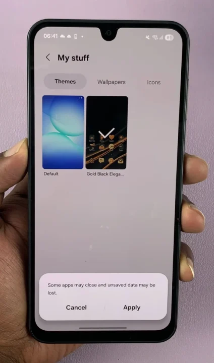 Apply Default Theme On Samsung Galaxy A17 5G