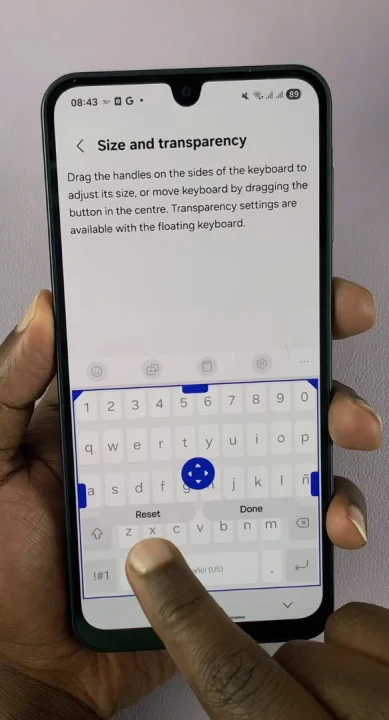 How To Reset Keyboard To Default Size On Samsung Galaxy A17 5G