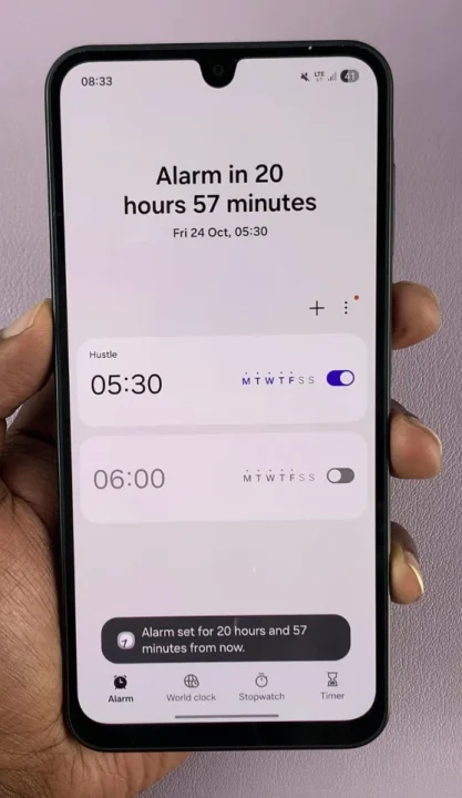 How To Set Alarm Sound On Samsung Galaxy A17