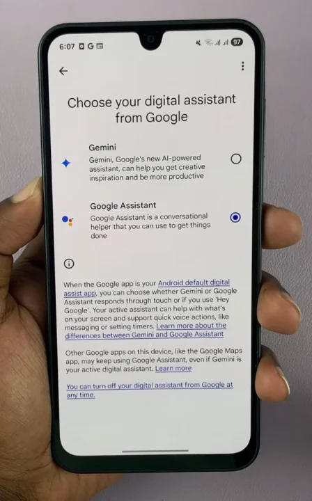 Choose Between Google Assistant & Gemini On Galaxy A17 5G