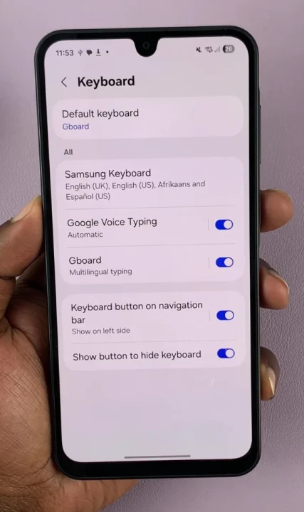 Set Gboard As Default Keyboard On Galaxy A17