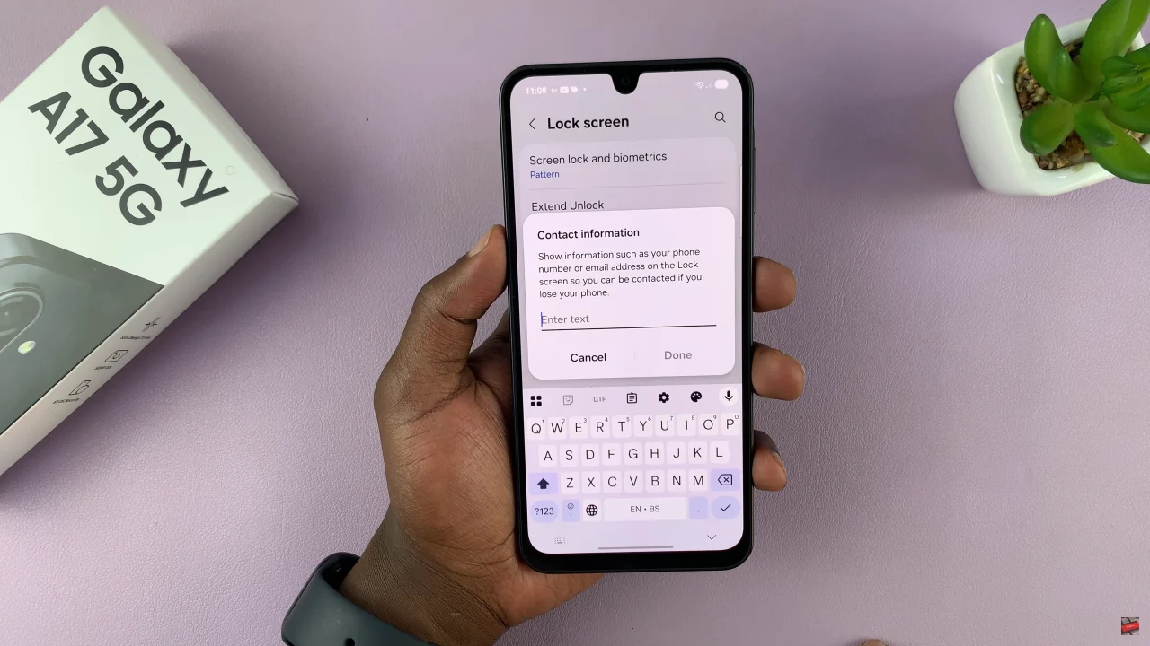 How To Add Contact Information On Samsung Galaxy A17 5G