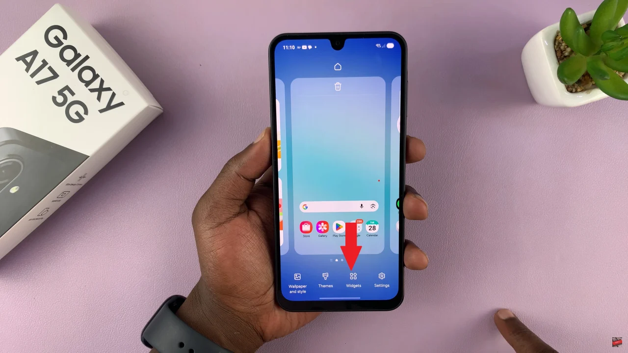 How To Add Photos Widget To Home Screen On Samsung Galaxy A17 5G