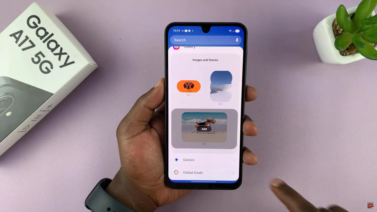 How To Add Photos Widget To Home Screen On Samsung Galaxy A17 5G