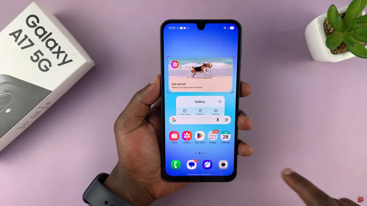 How To Add Photos Widget To Home Screen On Samsung Galaxy A17 5G