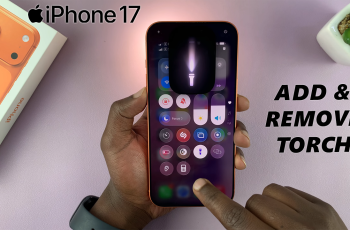 How To Add & Remove Flashlight From Control Center On iPhone 17 Pro