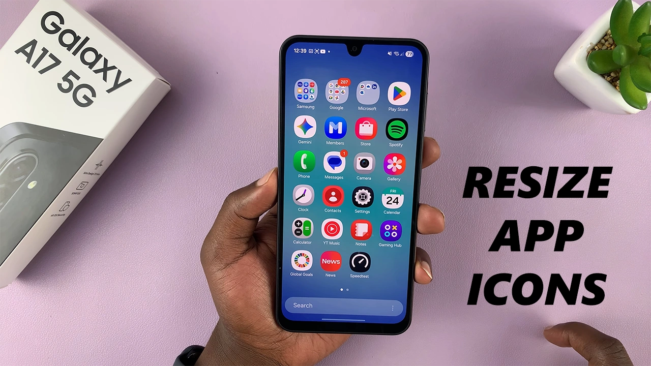 How To Adjust App Icons Size On Samsung Galaxy A17 5G