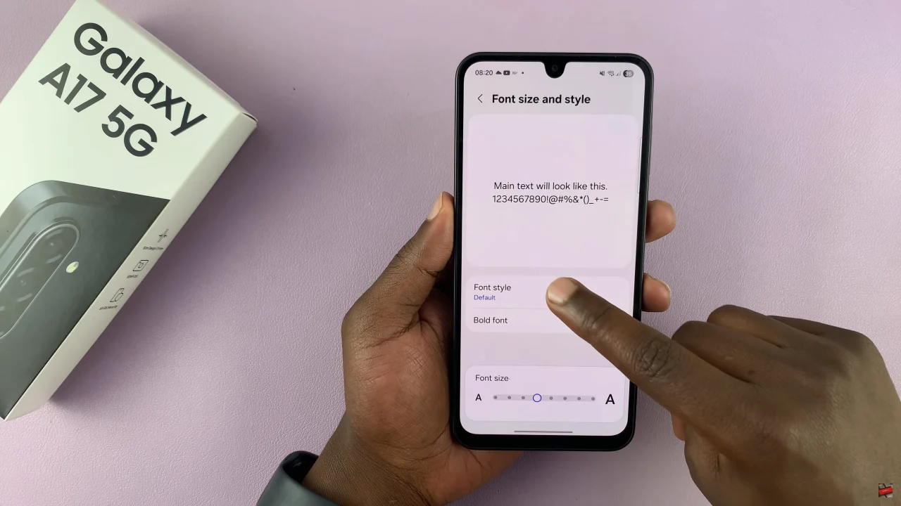 How To Change Font Style On Samsung Galaxy A17 5G