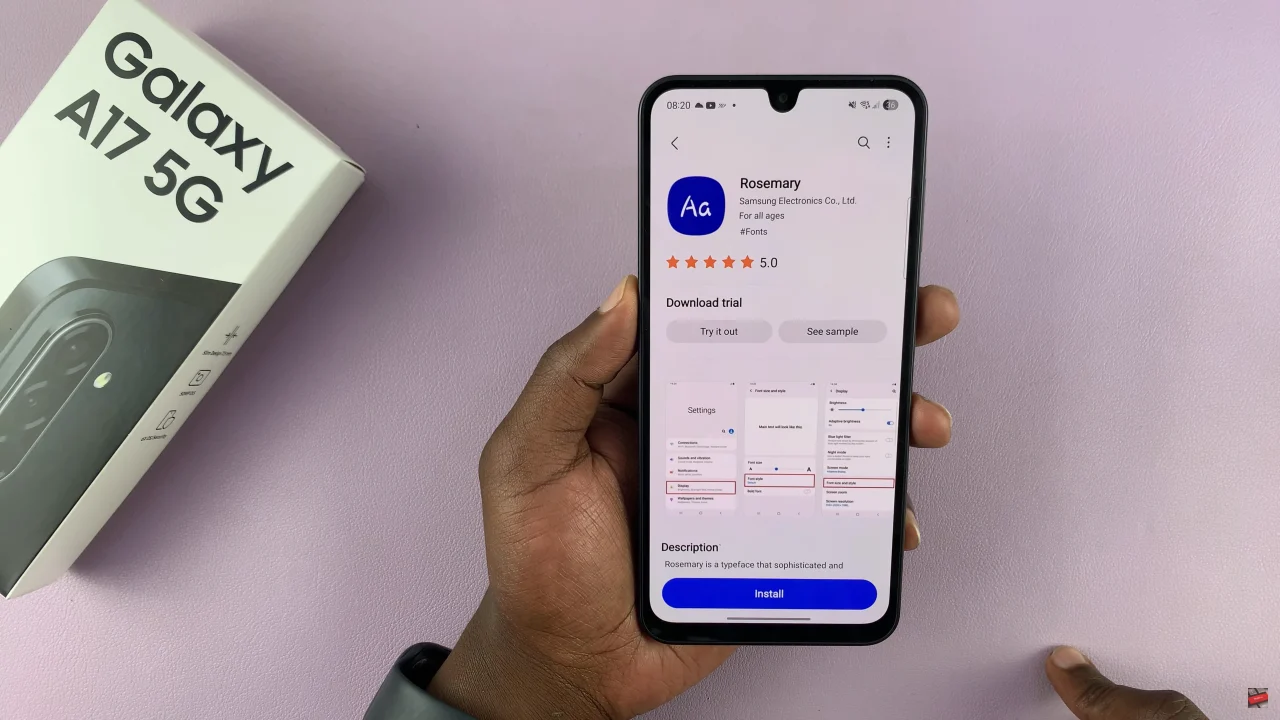 How To Change Font Style On Samsung Galaxy A17 5G